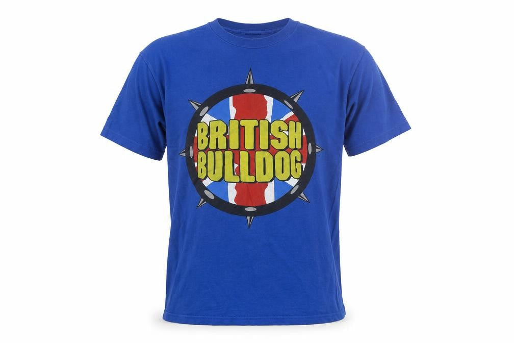 WWE British Bulldog Men's Blue T-Shirt Size S