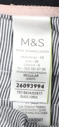 Marks and Spencer Women's Black Trousers Size 10