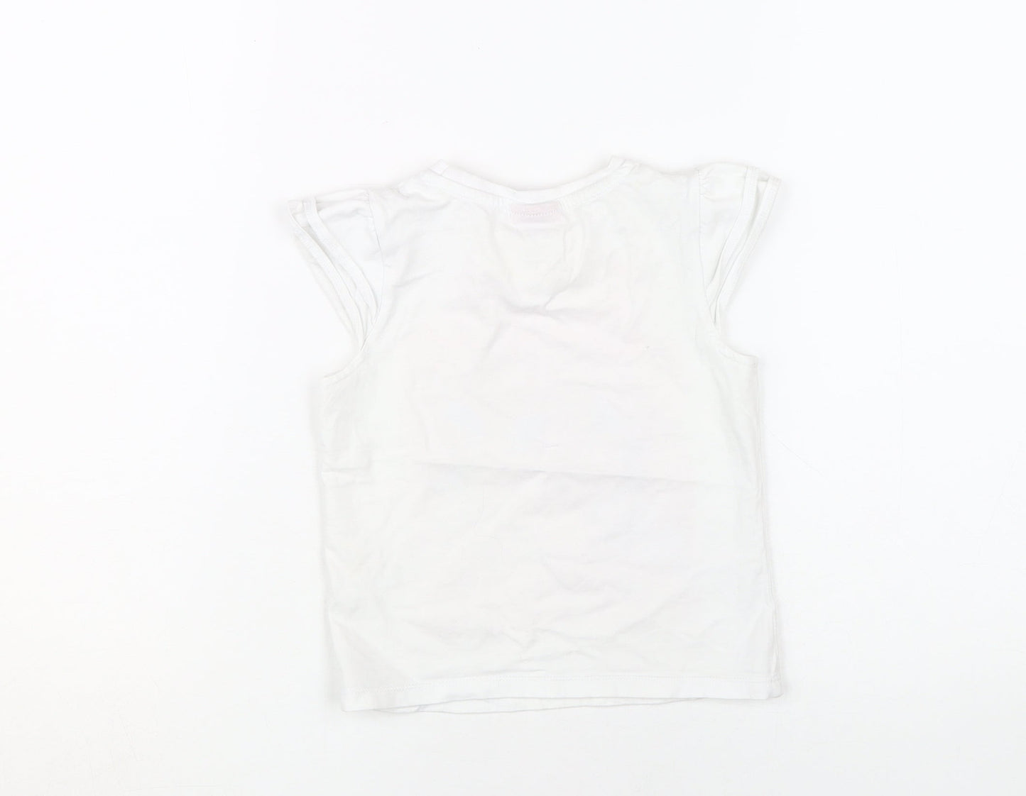 Barbie Girls White Graphic T-Shirt 3-4 Years