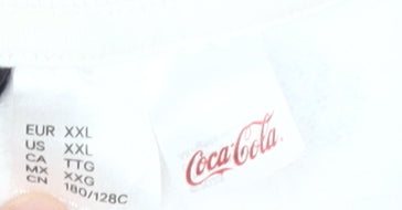 Coca-Cola Unisex White Sweatshirt 2XL Casual Pullover