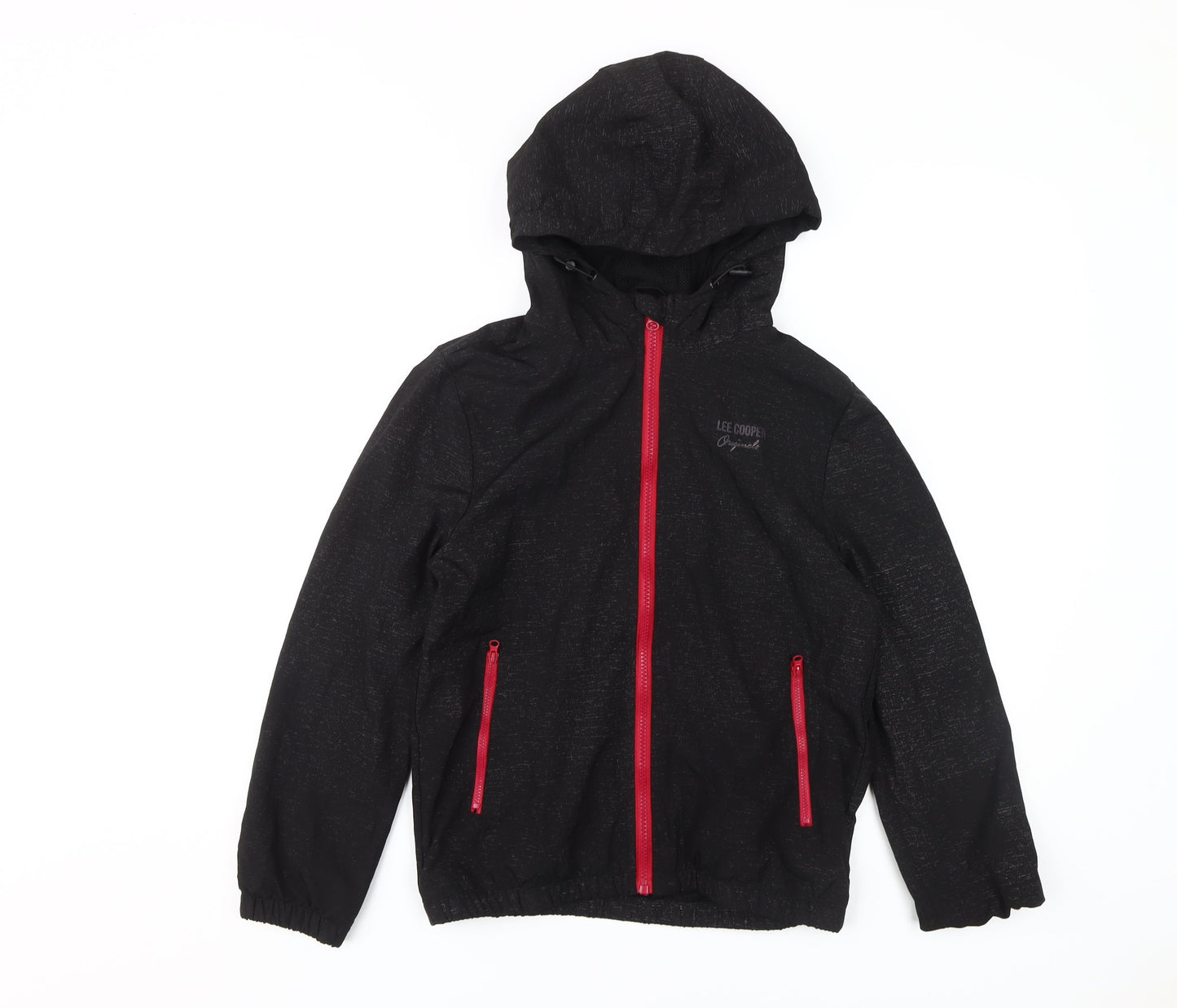 Lee Cooper Boys Black Windbreaker Jacket 13 Years