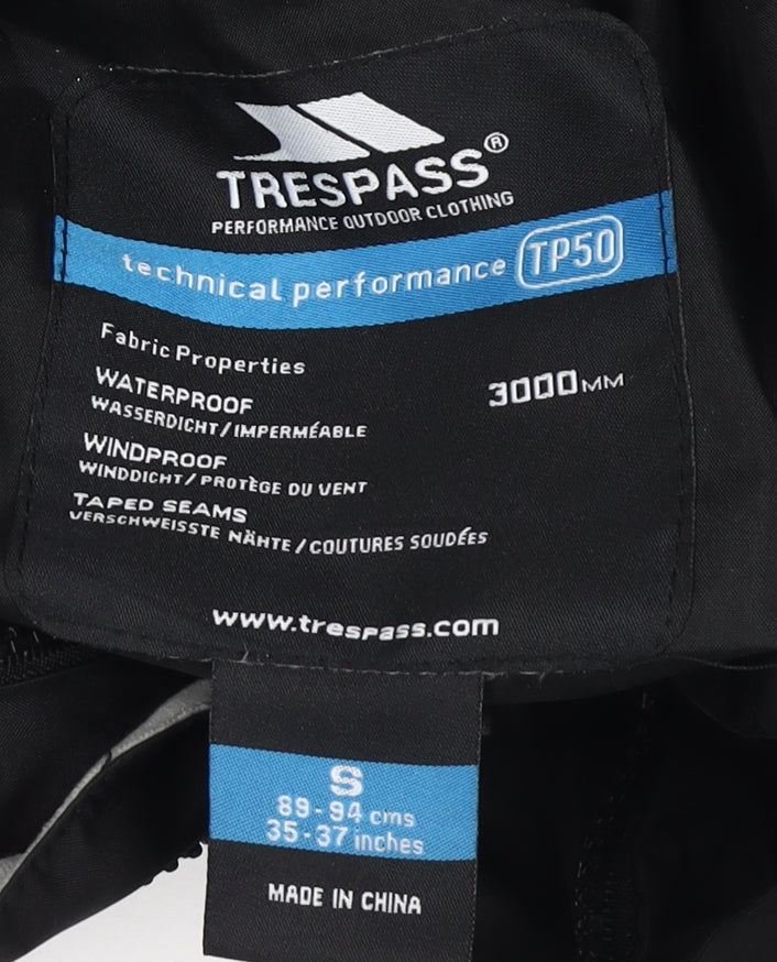 Trespass Men's Black Waterproof Jacket S - Outdoor Raincoat