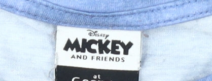 Disney Blue Crew Neck T-Shirt Unisex Adults Size 20