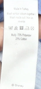 Disney Blue Crew Neck T-Shirt Unisex Adults Size 20