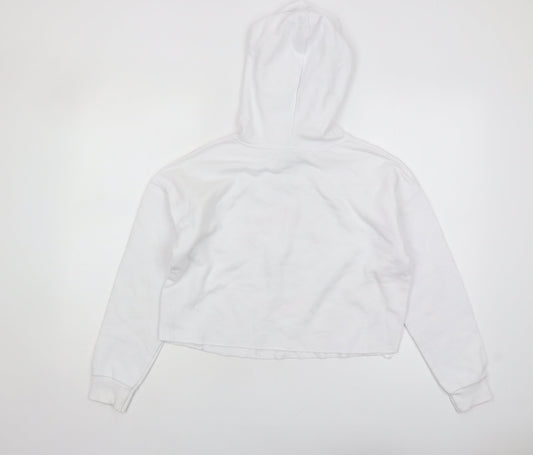 New Look Girls White Hoodie 12-13 Years Mickey Pullover