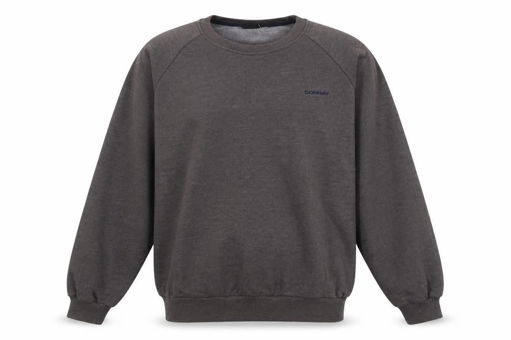 Mens UK XL Regular Donnay Brown Pullover Sweatshirt