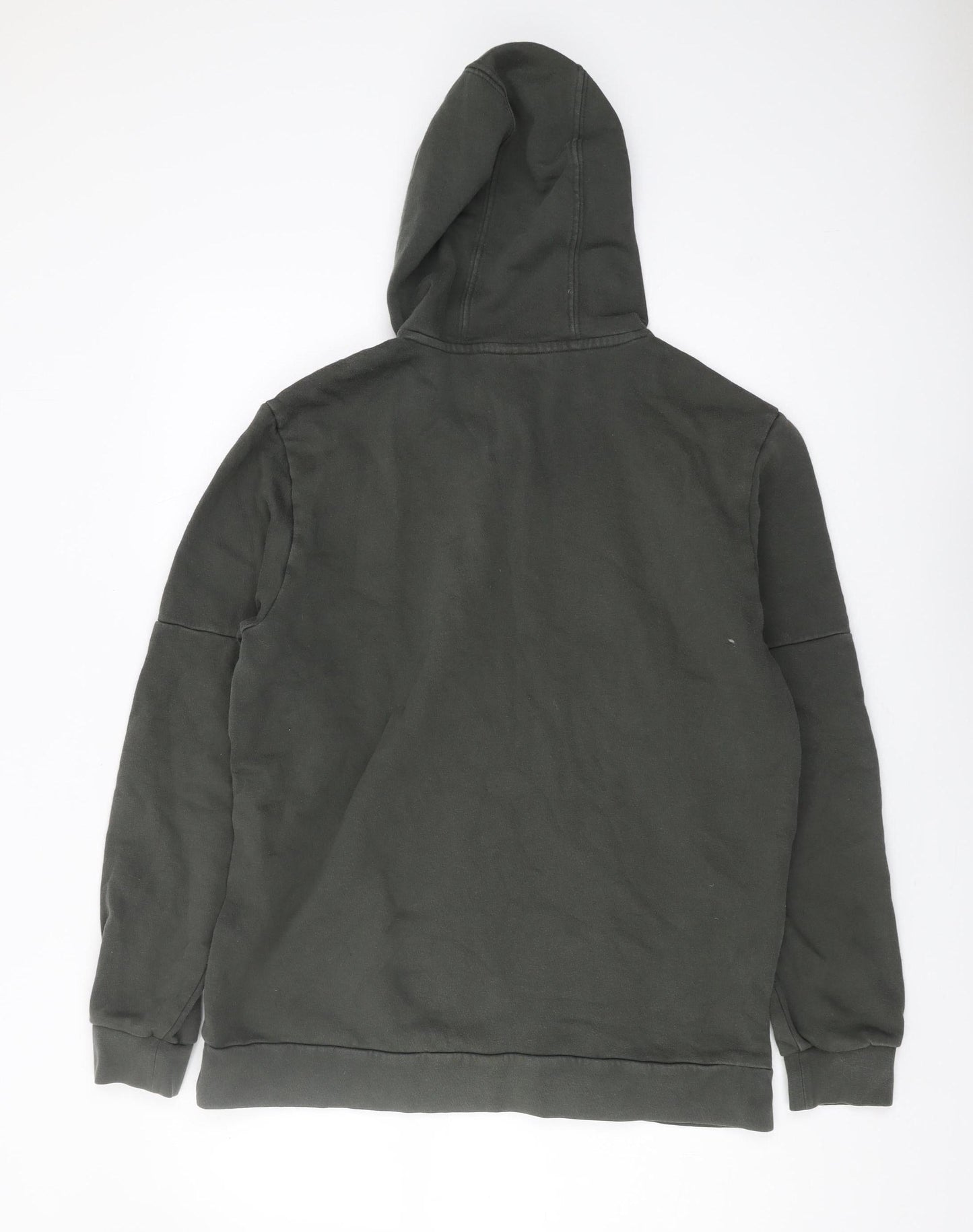 Adidas Men's Green Pullover Hoodie, Size M, Logo Design