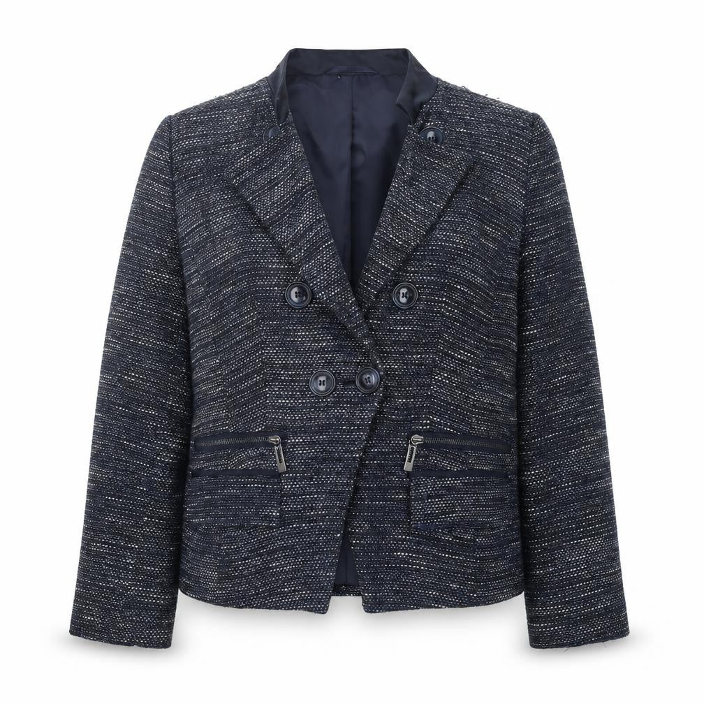 Marks & Spencer Women’s Blue Tweed Blazer Size 12