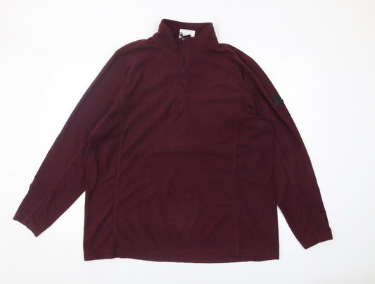 TOG24 Women's Red Pullover Fleece Sweatshirt Size 20