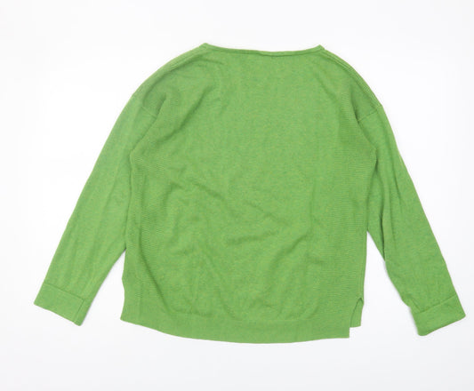 White Stuff Women's Green Pullover Jumper Size 10