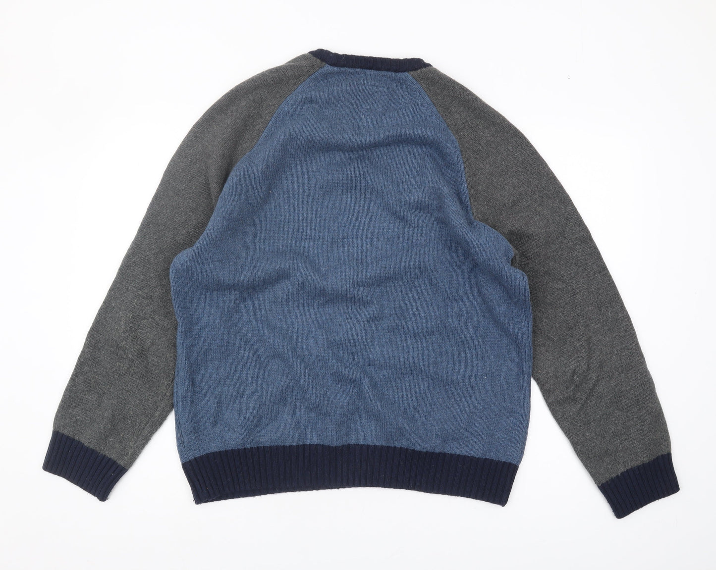 Hackett Men's Blue Pullover Jumper, L, Casual Knit