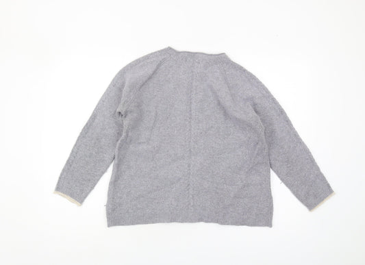 Paul Costelloe Grey Wool Blend Women's XL Pullover