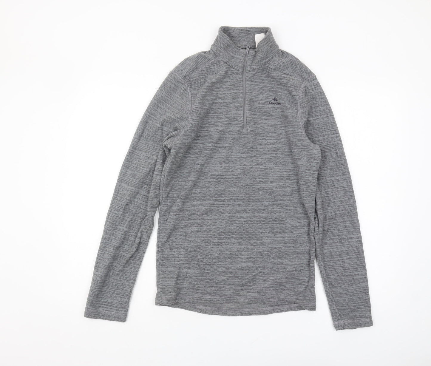 Decathlon Men's Grey 1/2 Zip Sweatshirt S Regular