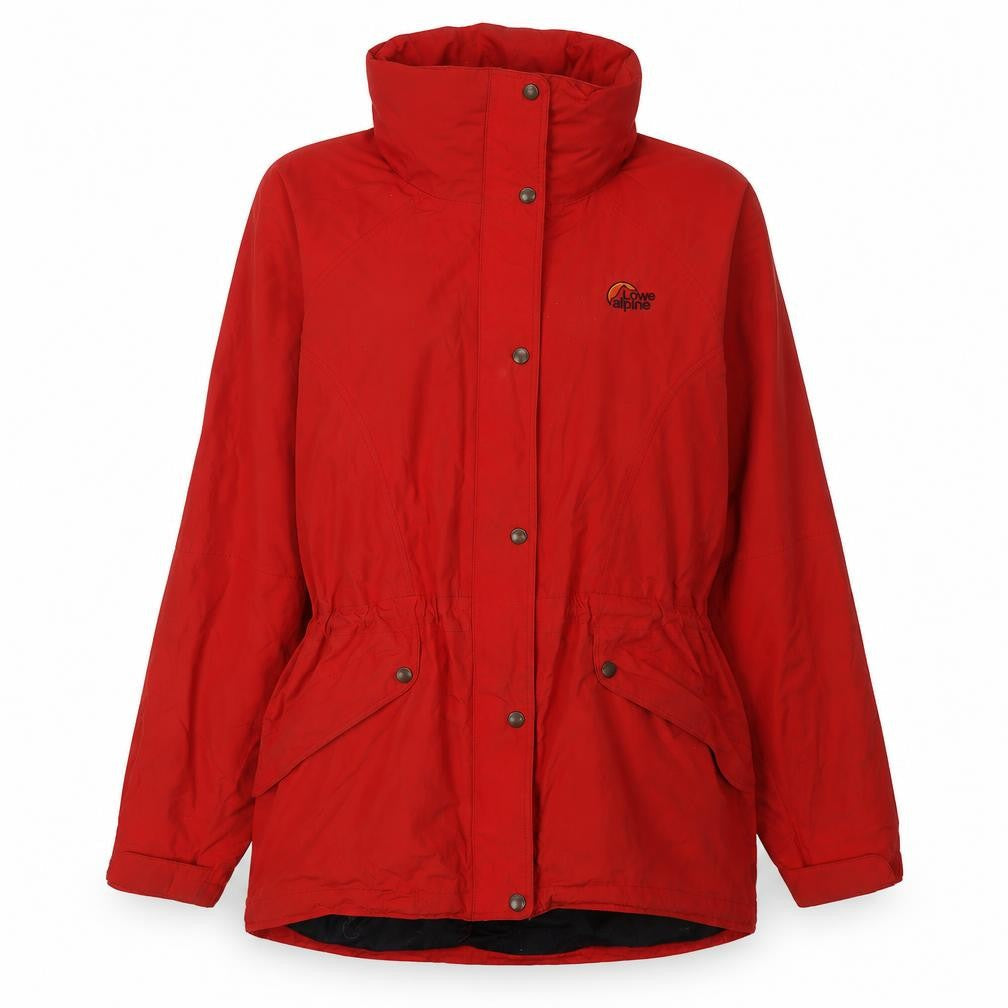 Womens UK Size L Relaxed Lowe Alpine Red Nylon Blend Jacket