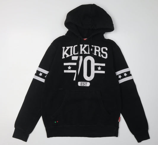 Kickers Men's Black Graphic Hoodie M