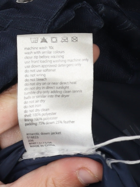 Mountain Warehouse Men's Blue Waterproof Parka Jacket M