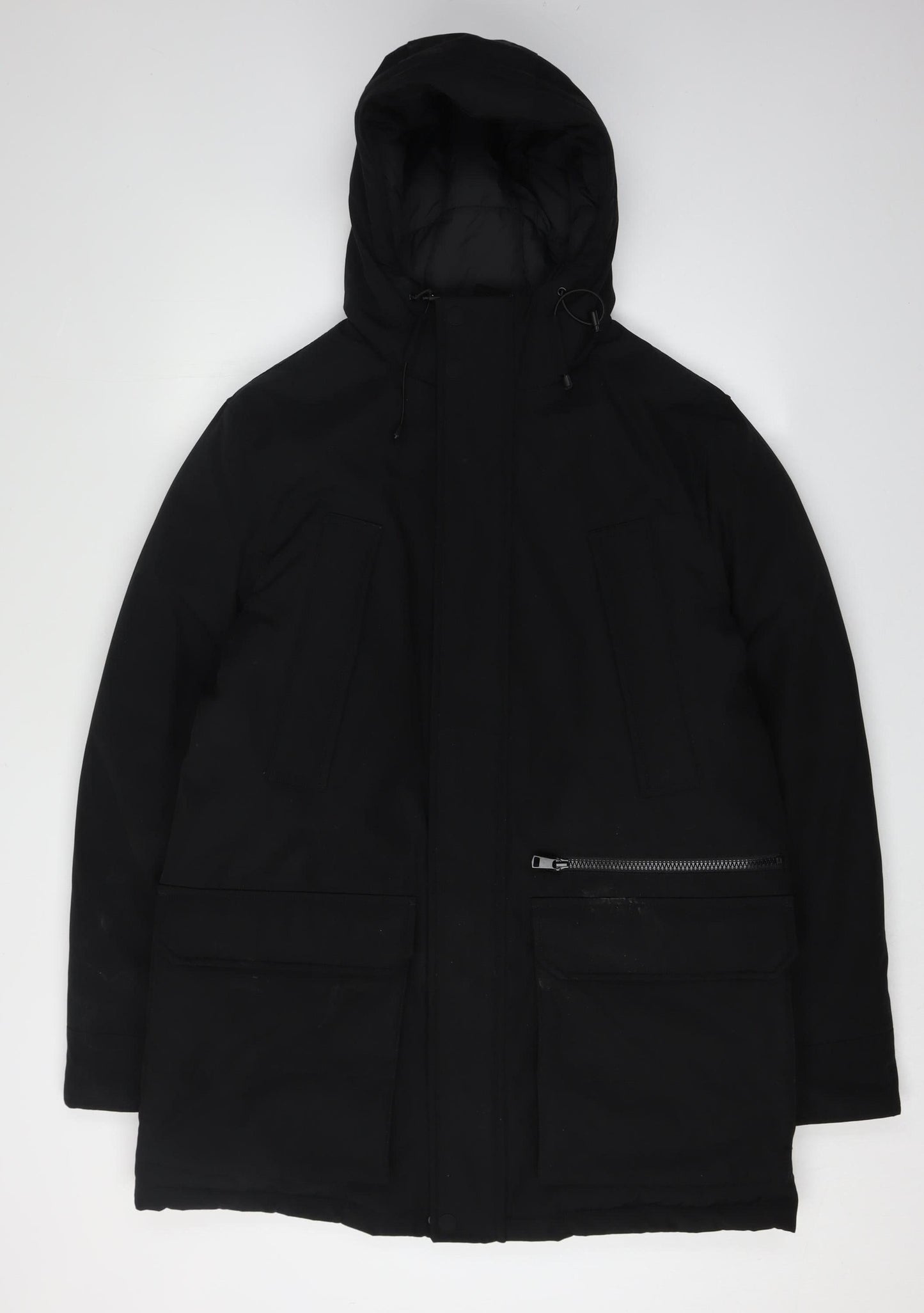 Marks and Spencer Men's Black Parka Coat S