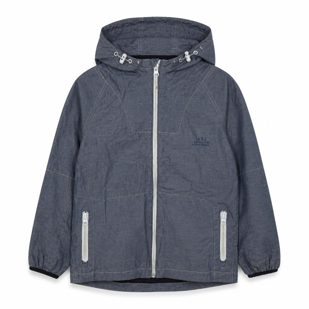 Next Boys Grey Basic Jacket 6 Years Zipped Pockets