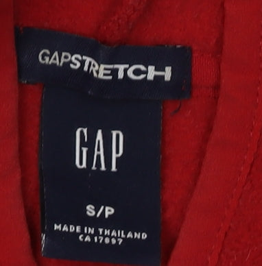 GAP Women's Red Fleece Hoodie Jacket Size S