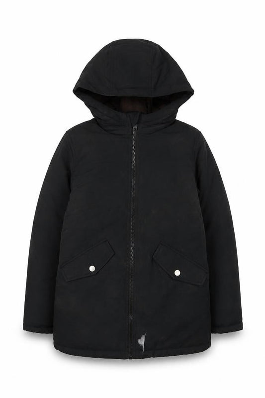 Jack & Jones Boys Black 11 Years Hooded Puffer Jacket