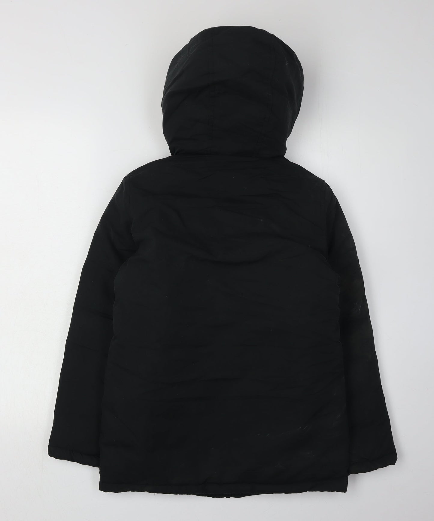 Jack & Jones Boys Black 11 Years Hooded Puffer Jacket