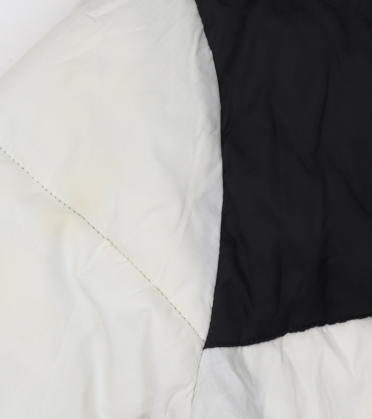 Hollister Women's Black White M Puffer Jacket Hooded