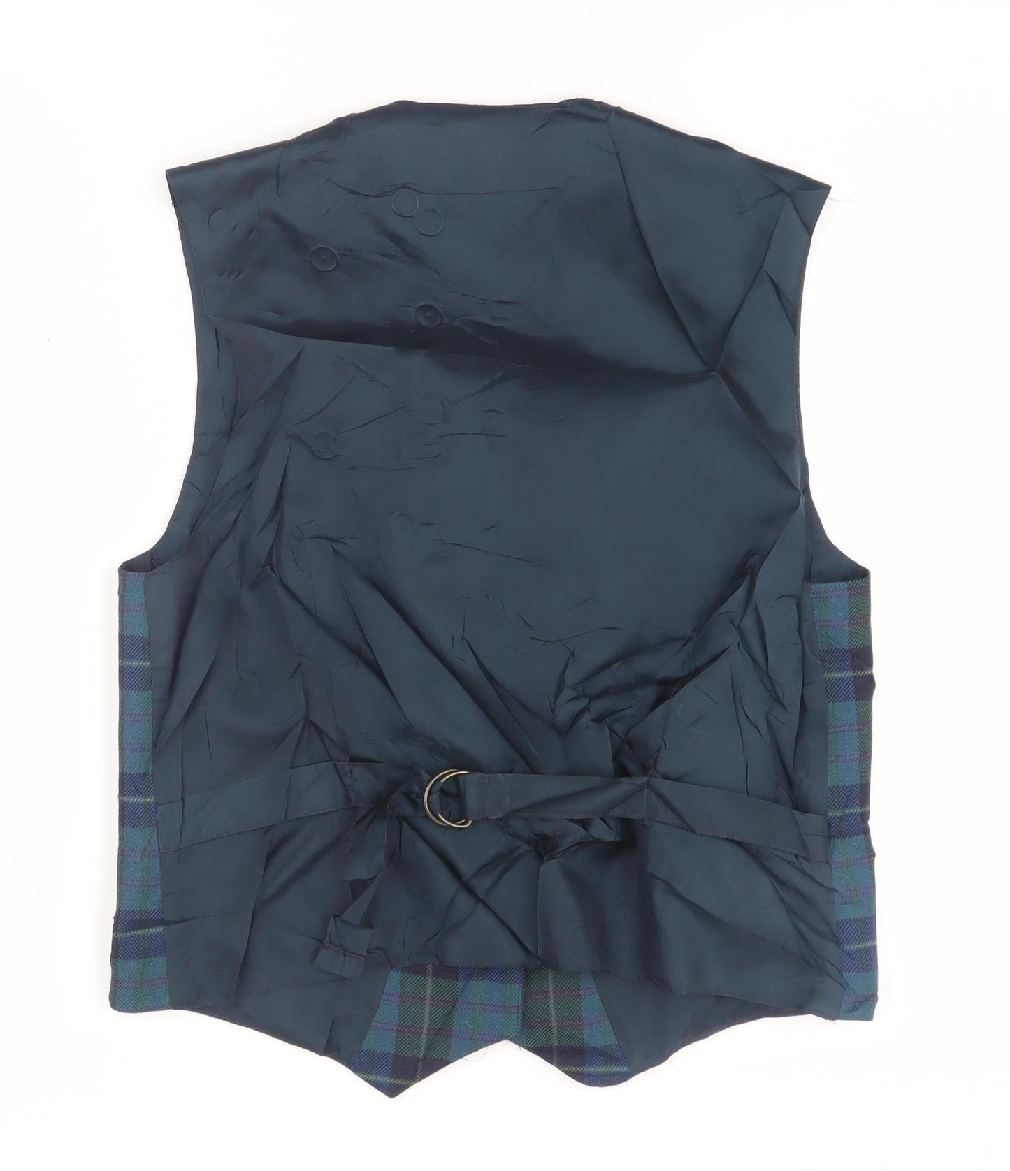 James Pringle Plaid Wool Waistcoat Unisex Size 12