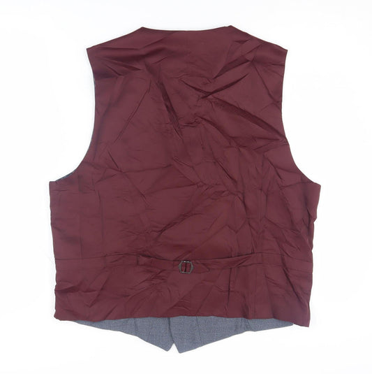 Marks and Spencer Men's Grey Waistcoat, 41-42R - Elegant Formal Style