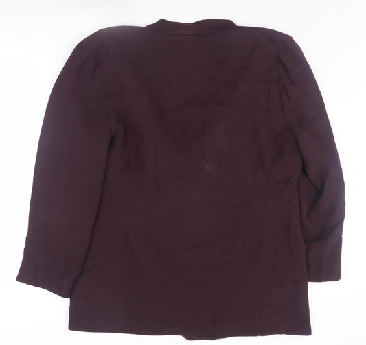 Ellen Tracy Women's Brown Blazer, Size 16, Autumn Business Jacket
