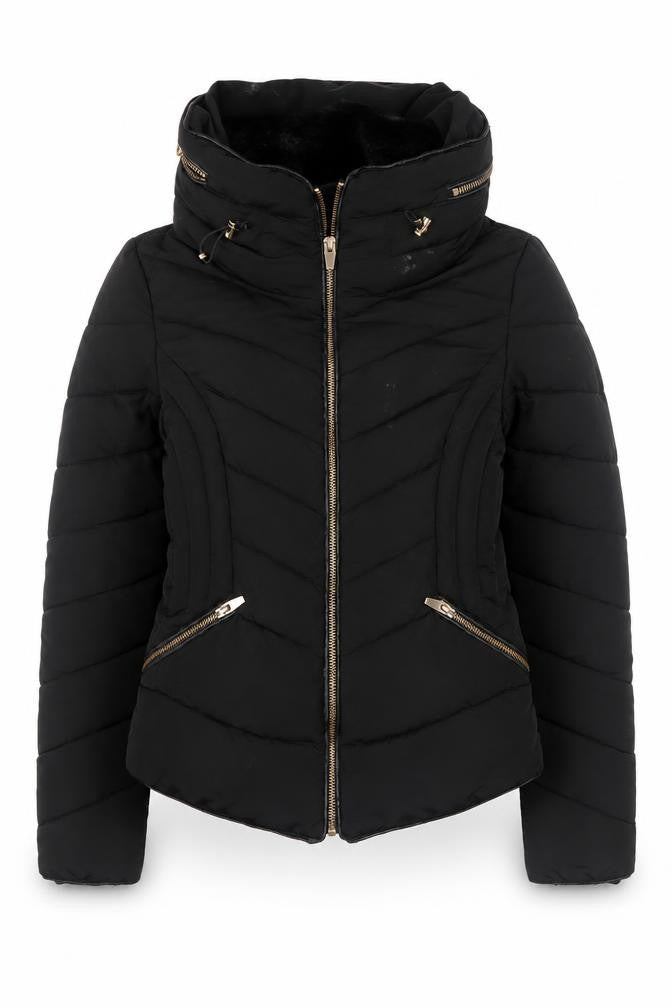 Zara Women's Black XS Puffer Jacket Winter Casual