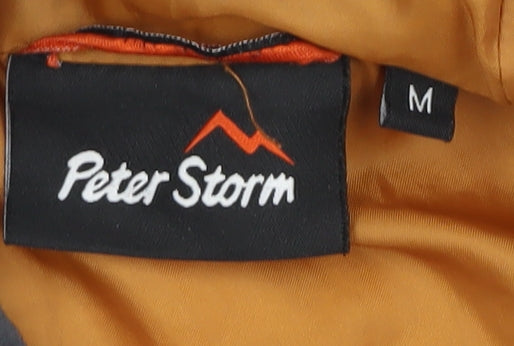 Peter Storm Men's Grey Hooded Puffer Jacket M