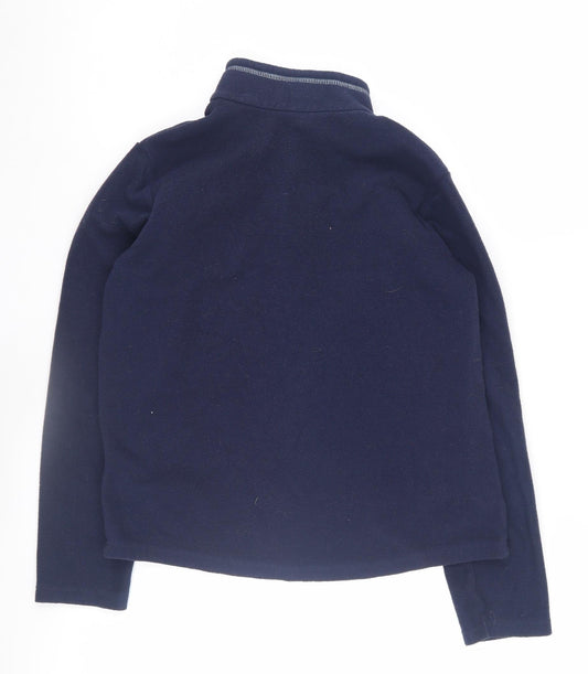 Quechua Boys Fleece Sweatshirt Blue 12-13 Years 1/4 Zip