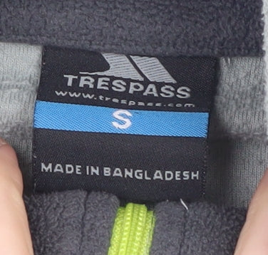 Trespass Men's Grey Fleece 1/2 Zip Sweatshirt, Size S