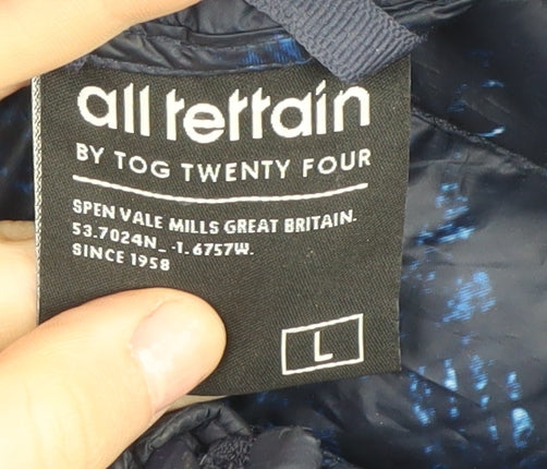 TOG24 Men's Blue Puffer Jacket L