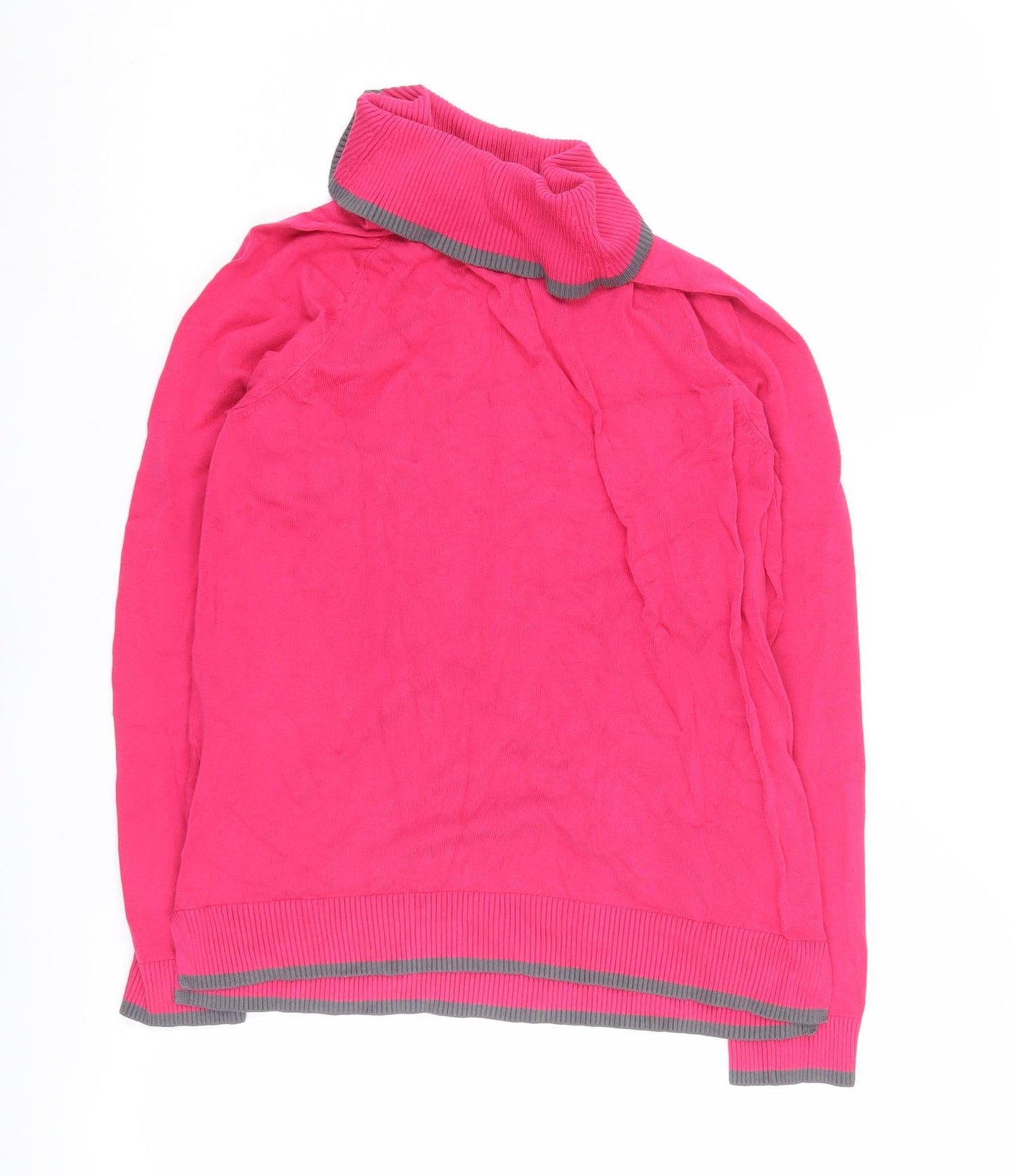 Heine Women's Pink Roll Neck Jumper Size 14