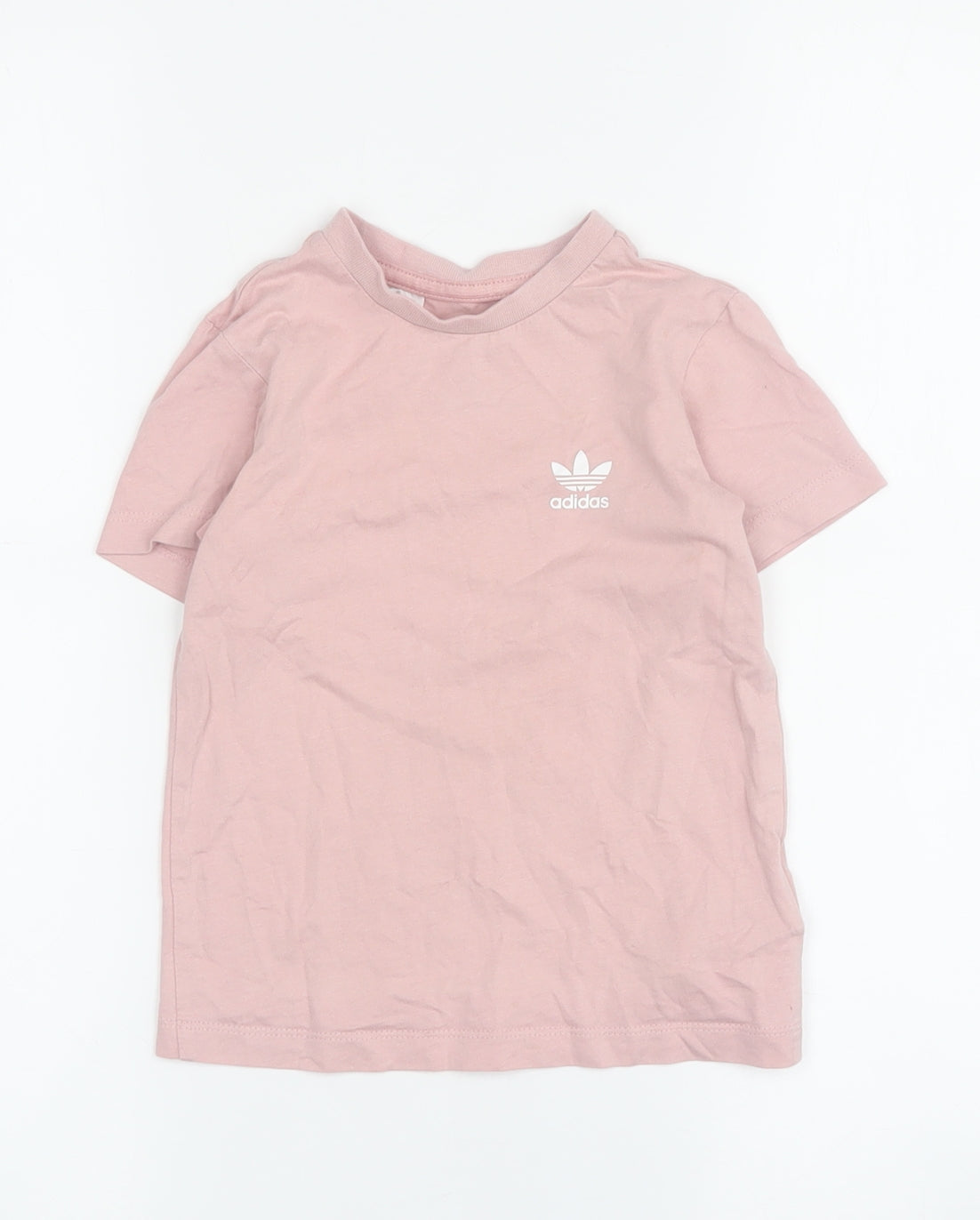 Adidas Girls Pink T-Shirt, 2-3 Years, Casual and Comfy