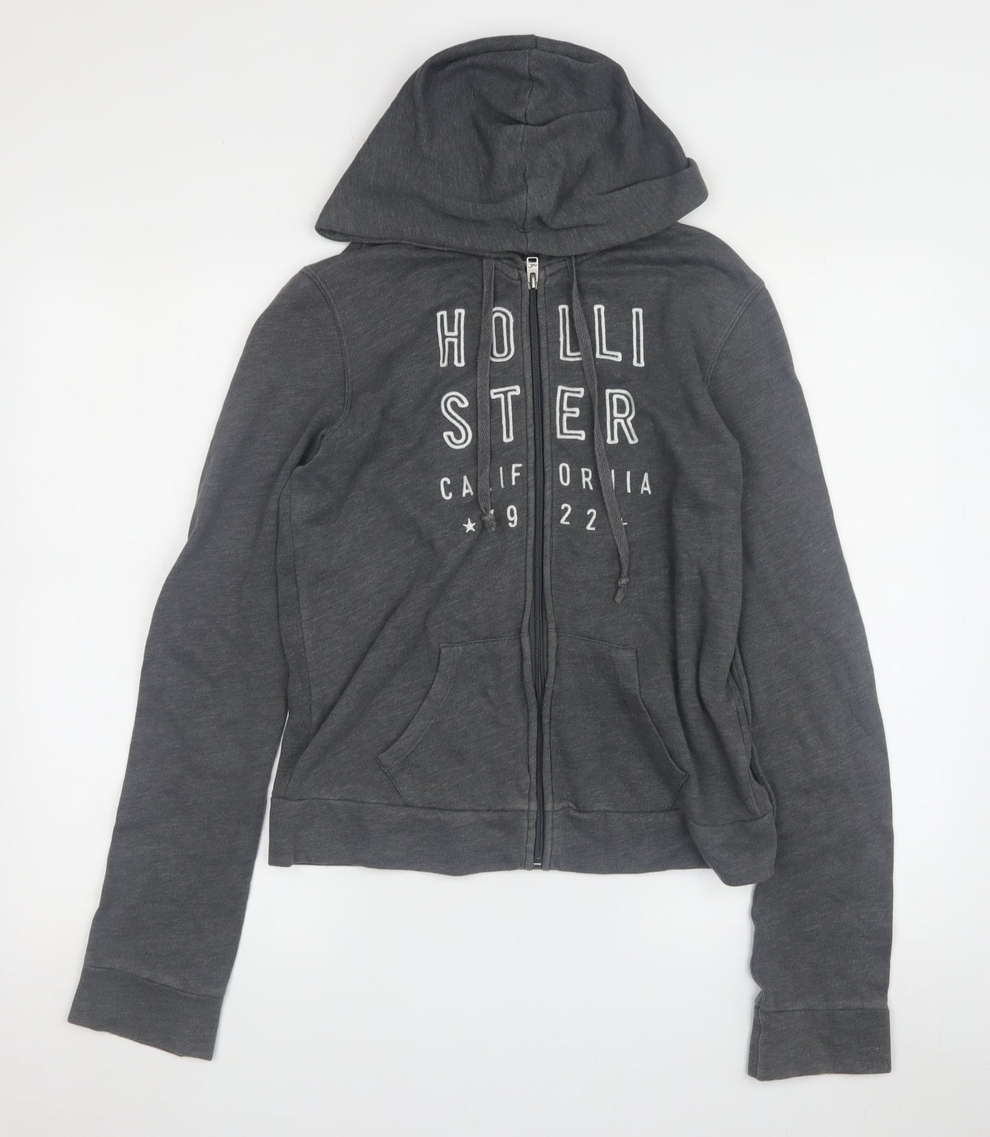 Hollister Women's Grey XS Full Zip Hoodie