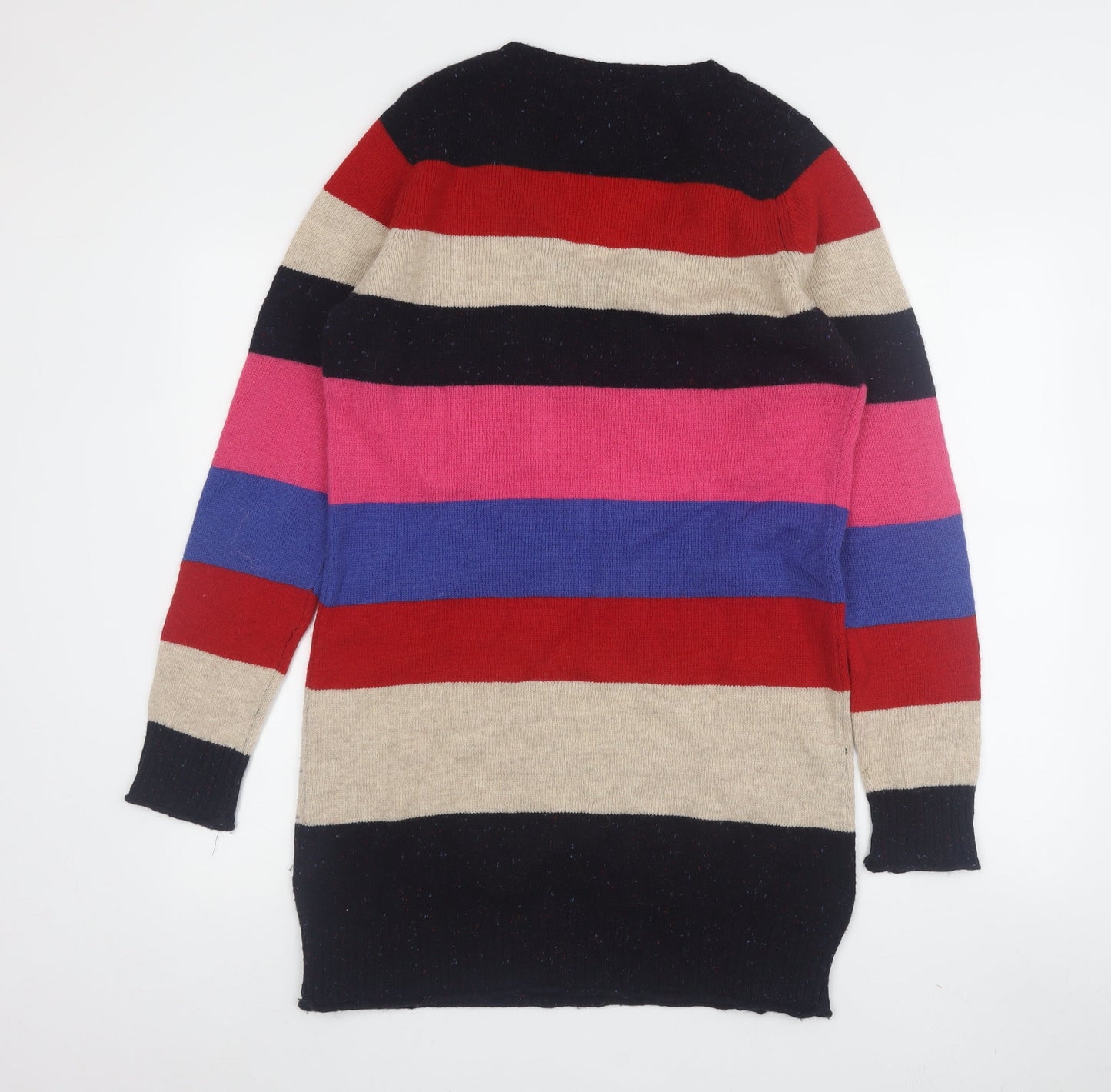 Next Women's Striped V-Neck Pullover Jumper - Size 10