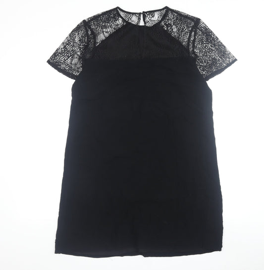 Jack Wills Women’s Black Lace Short Sleeve Dress 12
