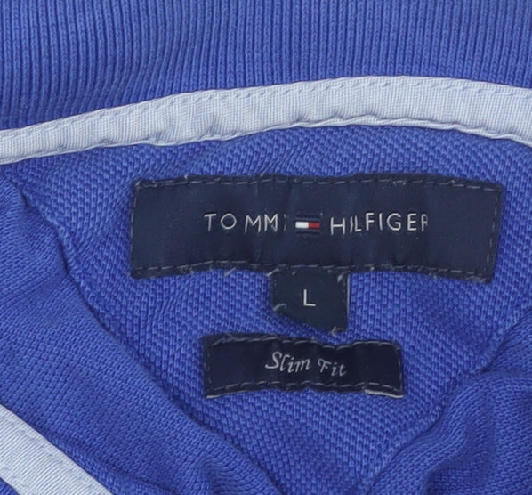 Tommy Hilfiger Blue Men's Polo L Slim Fit