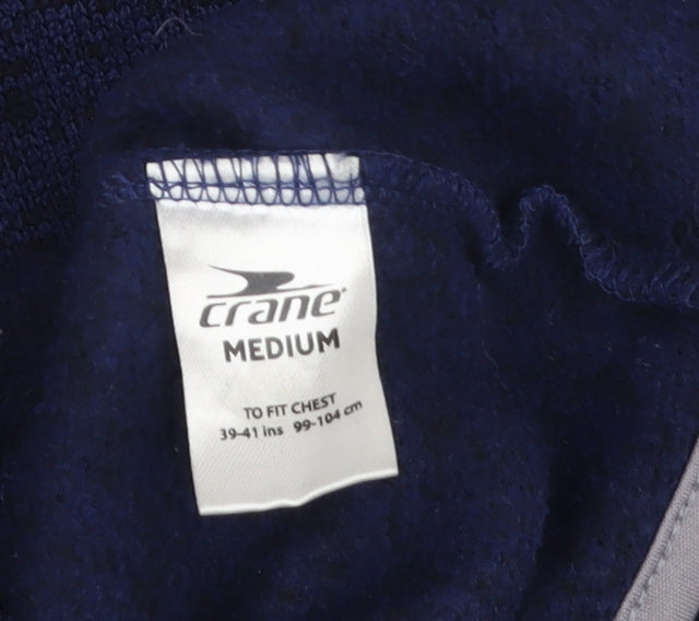 Crane Men's Blue Windbreaker Jacket, M