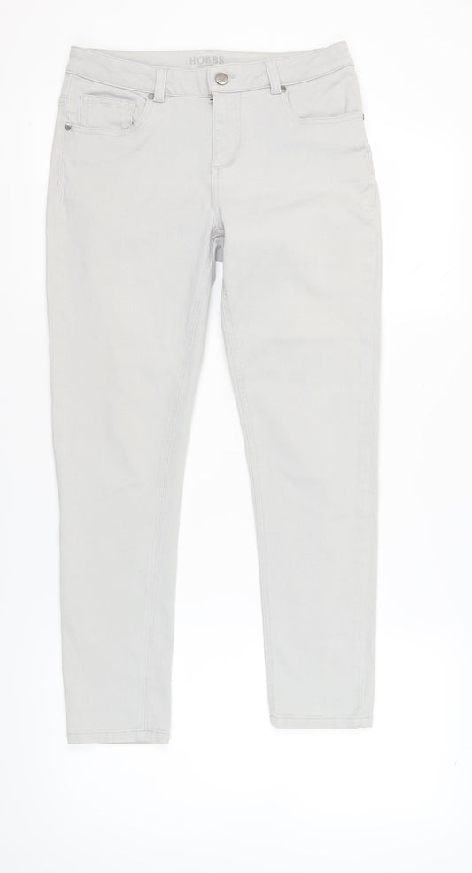 Hobbs Women's Grey Jeans Size 12 Light Wash