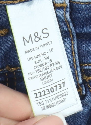 Marks and Spencer Women's Blue Skinny Jeans Size 10
