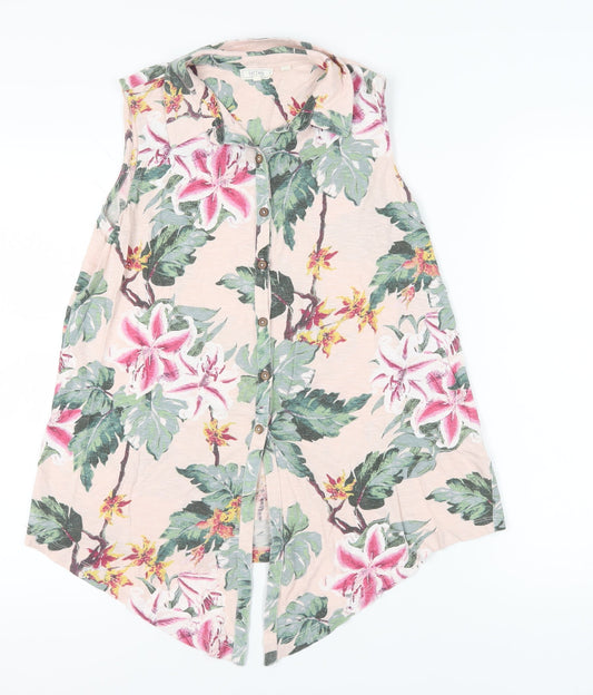 Fat Face Women's Multicoloured Floral Tunic Blouse Size 10