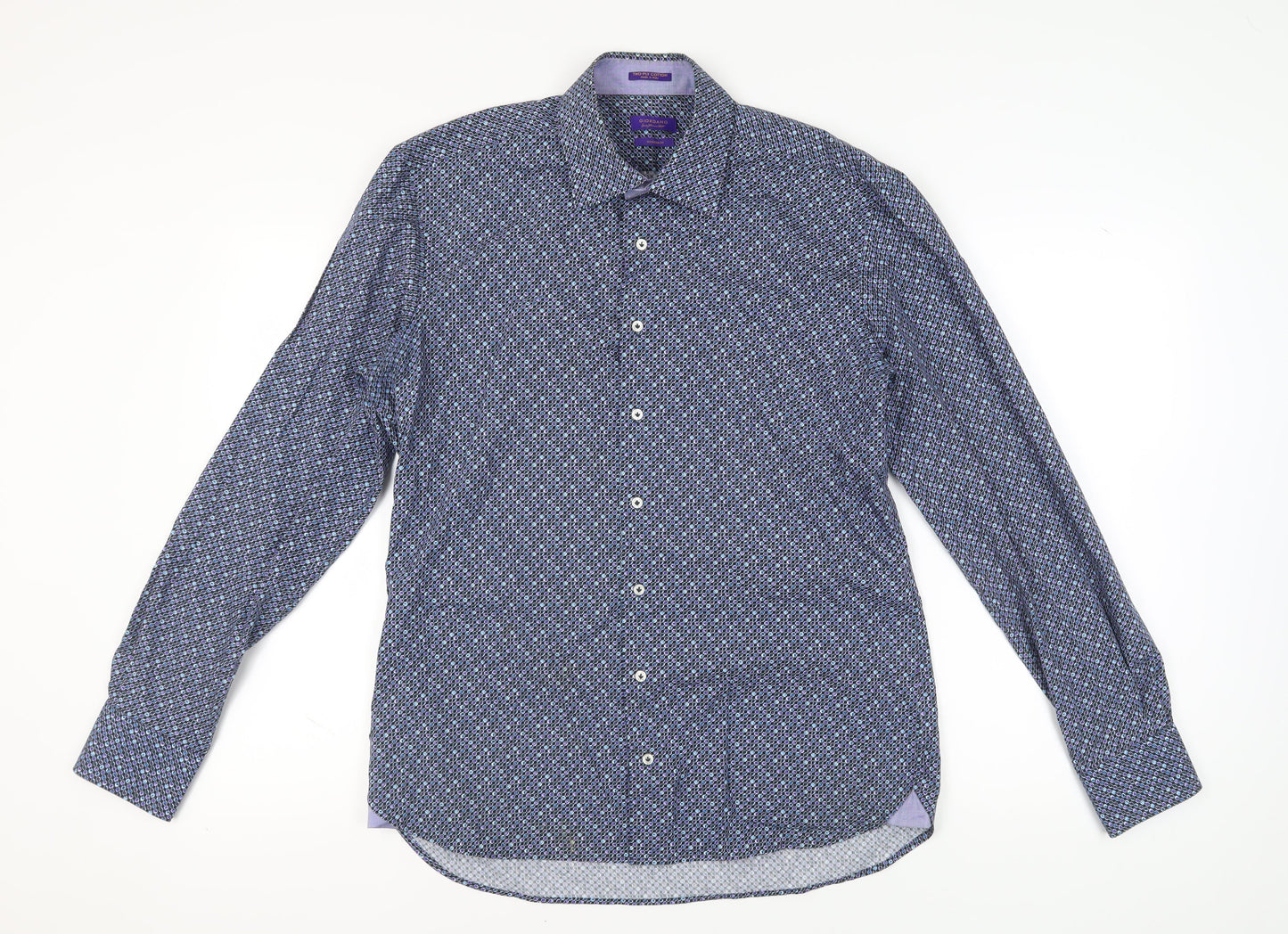 Giordano Men's Multicoloured L Geometric Casual Shirt