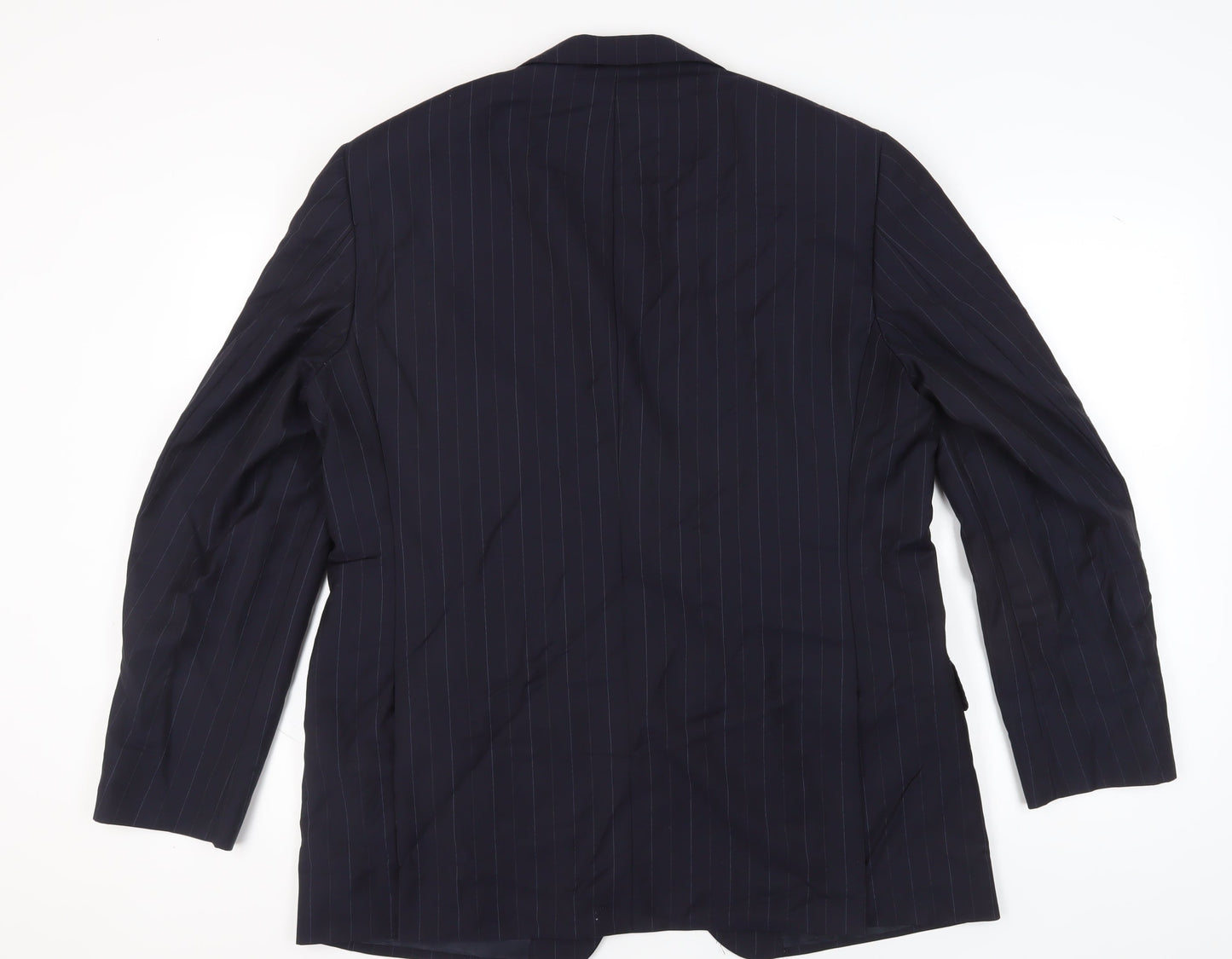 REDA Men's Blue Striped Suit Jacket - Size 48R, Business Formal