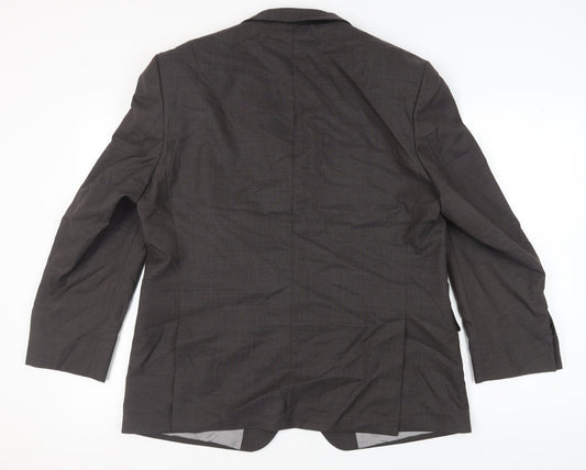 Marks and Spencer Men's Neutral Wool Blazer, 44S