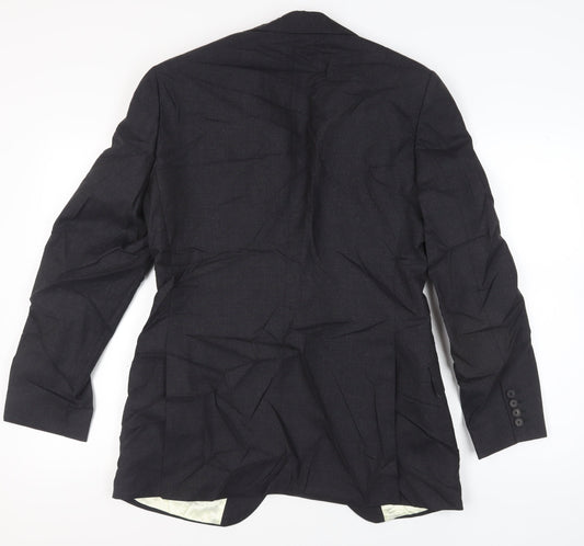 Charles Tyrwhitt Black Men's Wool Blazer 40L