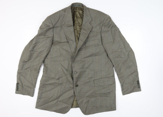 Magee Men's Grey Long Blazer, Classic Fit, Size 46L