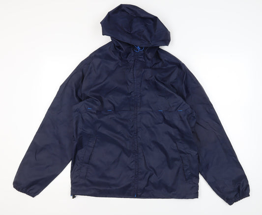 Decathlon Men's Blue Windbreaker Jacket L